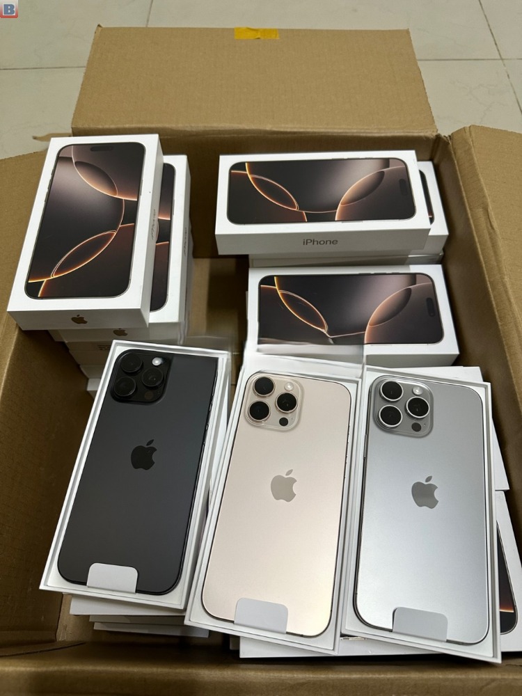 Apple iPhone 16 Pro 128GB = 550 EUR , iPhone 16 Pro Max 256GB = 650 EUR, iPhone 16 128GB = 420 EUR , iPhone 16 Plus 128GB = 450 EUR